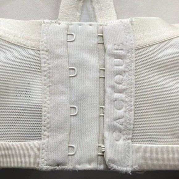 Cacique Lane Bryant Womens Bra Smooth Satin Full Coverage 46DDD Ivory Bisque - Picture 6 of 8